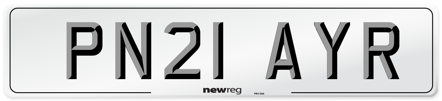 PN21 AYR Number Plate from New Reg